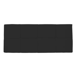 Painel Cabeceira Casal 1,40cm Suede Preto SMF DECOR - 2