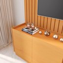 Ver imagem 5 de Estante Painel para TV até 84 Polegadas Ripado LED Vidro Reflecta 100% MDF 219CMX269CM Vitoria Regia Yescasa Nature