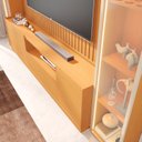 Ver imagem 6 de Estante Painel para TV até 84 Polegadas Ripado LED Vidro Reflecta 100% MDF 219CMX269CM Vitoria Regia Yescasa Nature