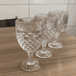 Jogo com 3 Taças Safira 270ml Bea Decor - 3