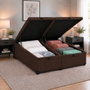 Ver imagem 3 de Cama Box Baú Airtech King Colchão de Molas Ensacadas Ortobom 193x203x60cm