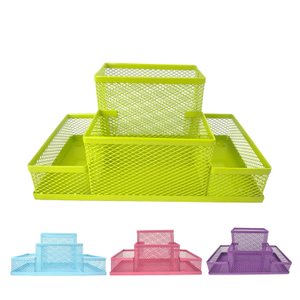 Porta Caneta Porta Treco Porta Lapis Organizador de Mesa Escritório - Verde