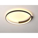 Ver imagem 2 de Plafon Moderno Redondo Preto 50cm Led 25w 3000k Bivolt 14578-pl
