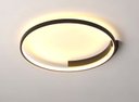 Ver imagem 2 de Plafon Moderno Redondo Preto 50cm Led 25w 3000k Bivolt 14578-pl