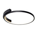 Ver imagem 1 de Plafon Moderno Redondo Preto 50cm Led 25w 3000k Bivolt 14578-pl