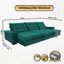 Ver imagem 4 de Sofá Coliseu Super Pillow 3,70m Verde