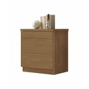 Ver imagem 2 de Mesa de Cabeceira 3 Gavetas 100% MDF Versatile Marrom