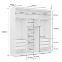 Ver imagem 5 de Guarda Roupa Casal 3 Portas Espelho Mdf Qualitá Belmax:branco