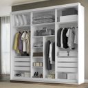 Ver imagem 2 de Guarda Roupa Casal 3 Portas Espelho Mdf Qualitá Belmax:branco
