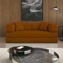 Ver imagem 3 de Sofá Cama Colchão Casal Compactair Confortável Sala Balaqui - Terracota