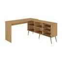 Ver imagem 5 de Mesa Gamer em L para Computador com 3 Gavetas Nexus Multimóveis Mp6048 Madeirado/branco Madeirado/