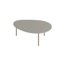 Ver imagem 2 de Mesa de Centro New Bend Incolar Grigio com Pé Dourado