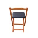 Ver imagem 6 de Conjunto Prático Mesa e 4 Cadeiras Dobrável Mel, Estofado Preto Bar-cozinha-lazer-varanda ( Redonda