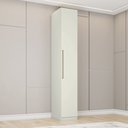 Ver imagem 1 de Guarda Roupa 1 Porta Predileto Branco/Areia