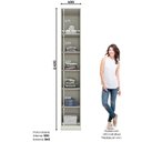 Ver imagem 3 de Guarda Roupa 1 Porta Predileto Branco/Areia