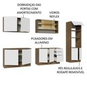 Ver imagem 5 de Armário de Cozinha Completa 310cm Rustic/Branco Stella Madesa 02