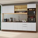 Ver imagem 1 de Armário de Cozinha Completa 310cm Rustic/Branco Stella Madesa 02