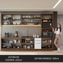 Ver imagem 6 de Armário de Cozinha Completa 310cm Rustic/Branco Stella Madesa 02