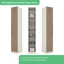 Ver mais imagens de Guarda Roupa 1 Porta Predileto Marrom/Areia/Jequitibá