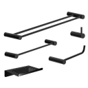 Ver imagem 1 de Kit de Acessórios para Banheiro Preto Fosco 5 Peças 2190or Grego Metal