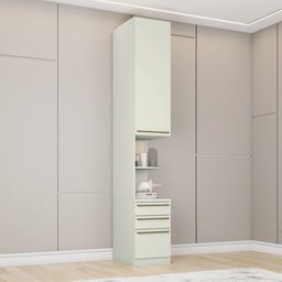 Módulo Mesa de Cabeceira para Quarto com 1 Porta e 3 Gavetas Predileto - 1