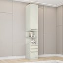 Ver imagem 1 de Módulo Mesa de Cabeceira para Quarto com 1 Porta e 3 Gavetas Predileto