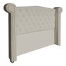 Conjunto Sienna Cabeceira e Recamier Casal 140 Cm Suede Bege - DL DECOR - 2