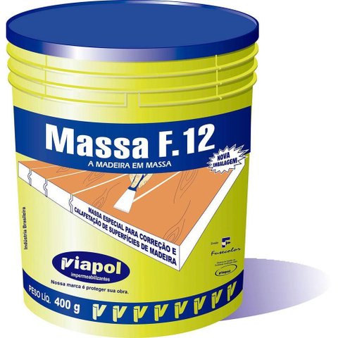 Massa Acrilica F-12 400g Ipê - 2314 - Fusecolor Massa Acril.f-12 0,40kg Ipe Fusecolor