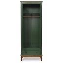 Ver imagem 2 de Guarda-roupa Rústico 2 Portas e 1 Gavetas - Madeira Maciça e Mdf - Cor: Verde