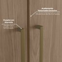 Ver mais imagens de Guarda Roupa 2 Portas 3 Gavetas Predileto Marrom/Areia HP/Jequitibá