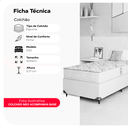 Ver imagem 2 de Colchão Solteiro D33 One Face 17x88x188cm - Branco - e-Shop Casa