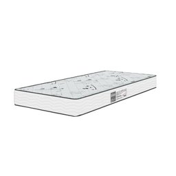 Colchão Solteiro D33 One Face - Suede Branco- E-shop Casa - 1