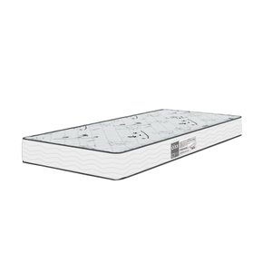 Colchão Solteiro D33 One Face - Suede Branco- E-shop Casa