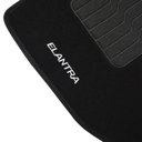 Ver imagem 6 de Jogo de Tapete Automotivo Carpete Hyundai Elantra 2010 À 2018 Soft Logo Bordado Preto 5 Peças S/m So