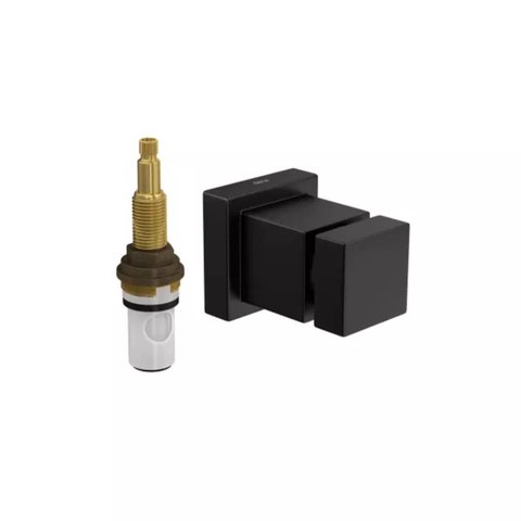 Acabamento Registro Pressão Deca Cubo Black Matte 4916.bl86.pq.mt