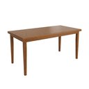Ver imagem 1 de Mesa Colors em Madeira Maciça Quadrada 6 Lugares - 160 X 80cm Amêndoa