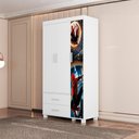 Ver imagem 5 de Guarda Roupa Infantil 3 Portas 2 Gavetas Mdf 89 Cm Livia Aranha Decmade