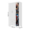 Ver imagem 3 de Guarda Roupa Infantil 3 Portas 2 Gavetas Mdf 89 Cm Livia Aranha Decmade