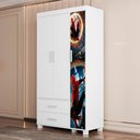 Ver imagem 2 de Guarda Roupa Infantil 3 Portas 2 Gavetas Mdf 89 Cm Livia Aranha Decmade