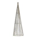 Ver imagem 1 de Árvore Cone Aramado Champanhe Line Algodão Brilho Suave 60cm - Magizi