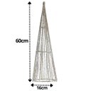 Ver imagem 4 de Árvore Cone Aramado Champanhe Line Algodão Brilho Suave 60cm - Magizi