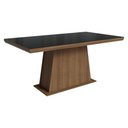 Ver imagem 6 de Conjunto Sala de Jantar Tampo de Vidro 6 Cadeiras Rustic/Preto/Imperial Colmar Madesa