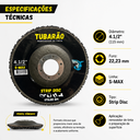 Ver imagem 4 de Kit 4 Strip Disc Disco Remover Tinta Verniz Ferrugem Tubarão