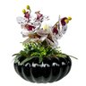 Vaso Centro de Mesa Ikebana Preto com Arranjo Orquídea - 1