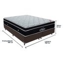 Ver imagem 5 de Cama + Box Colchão Queen com Molas Ensacadas Ortobom Europillow Elegant Marrom