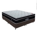 Ver imagem 1 de Cama + Box Colchão Queen com Molas Ensacadas Ortobom Europillow Elegant Marrom