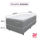 Ver imagem 5 de Cama Box Solteirão Colchão Molas Ensacadas com Pillow Top Extra Conforto 97x203x72cm - Bf Colchões