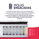 Ver imagem 7 de Cama Box Solteirão Colchão Molas Ensacadas com Pillow Top Extra Conforto 97x203x72cm - Bf Colchões