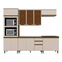 Ver imagem 5 de Kit de Cozinha 6 Peças Connect (2 Aéreos+2balcões+1 Aneleiro+1complemento) Cpt95 Duna/cristal -