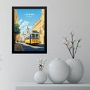 Ver imagem 1 de Quadro Decorativo Portugal - Lisboa 24x18cm - com Vidro:moldura Preta